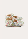 Cordelia Liberty Floral Mary Jane Pram Shoes in Pink (17-20EU) SHOES from Pepa London