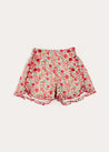 Margot Floral Shorts in Red Made with Liberty Fabric (18m-12yrs) SHORTS from Pepa London