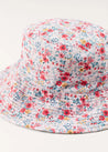 Louisa Floral Beach Hat in Pink (S-M) ACCESSORIES from Pepa London