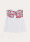 Viola Floral Bib Collar Top in Pink (2-10yrs) TOPS & BODYSUITS from Pepa London