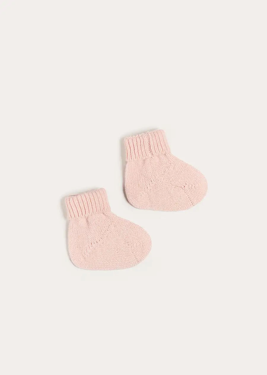 Cashmere Sock Booties in Pink (XS-L) Shoes from Pepa London