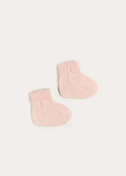 Cashmere Sock Booties in Pink (XS-L) Shoes from Pepa London