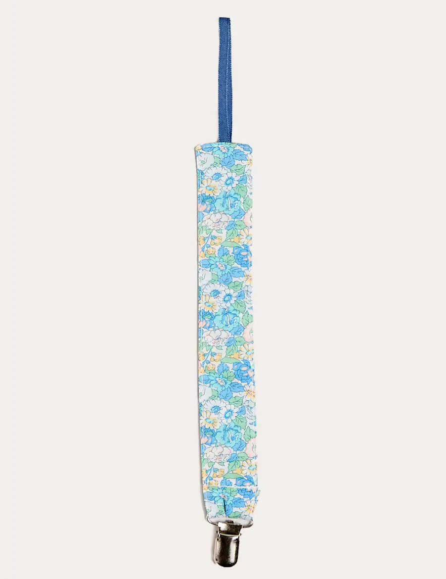 Leontyne Floral Dummy Clip in Blue Made with Liberty Fabric Accessories from Pepa London