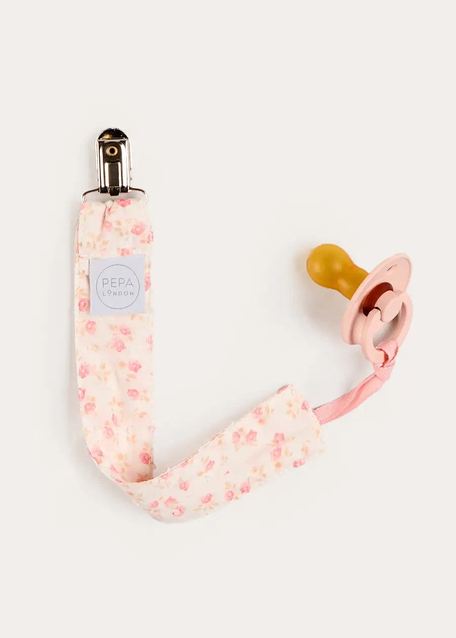 Martha Floral Dummy Clip in Pink Accessories from Pepa London