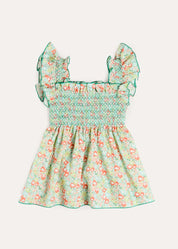 Mabel Floral Blouse in Green (2-12yrs) BLOUSES from Pepa London
