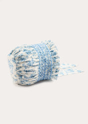 Audrey Toile Hand Smocked Bonnet in Blue (XS-L) Bonnets from Pepa London