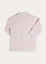 Harriet Floral Light Weight Dressing Gown in Pink (2- 10yrs) Nightwear from Pepa London