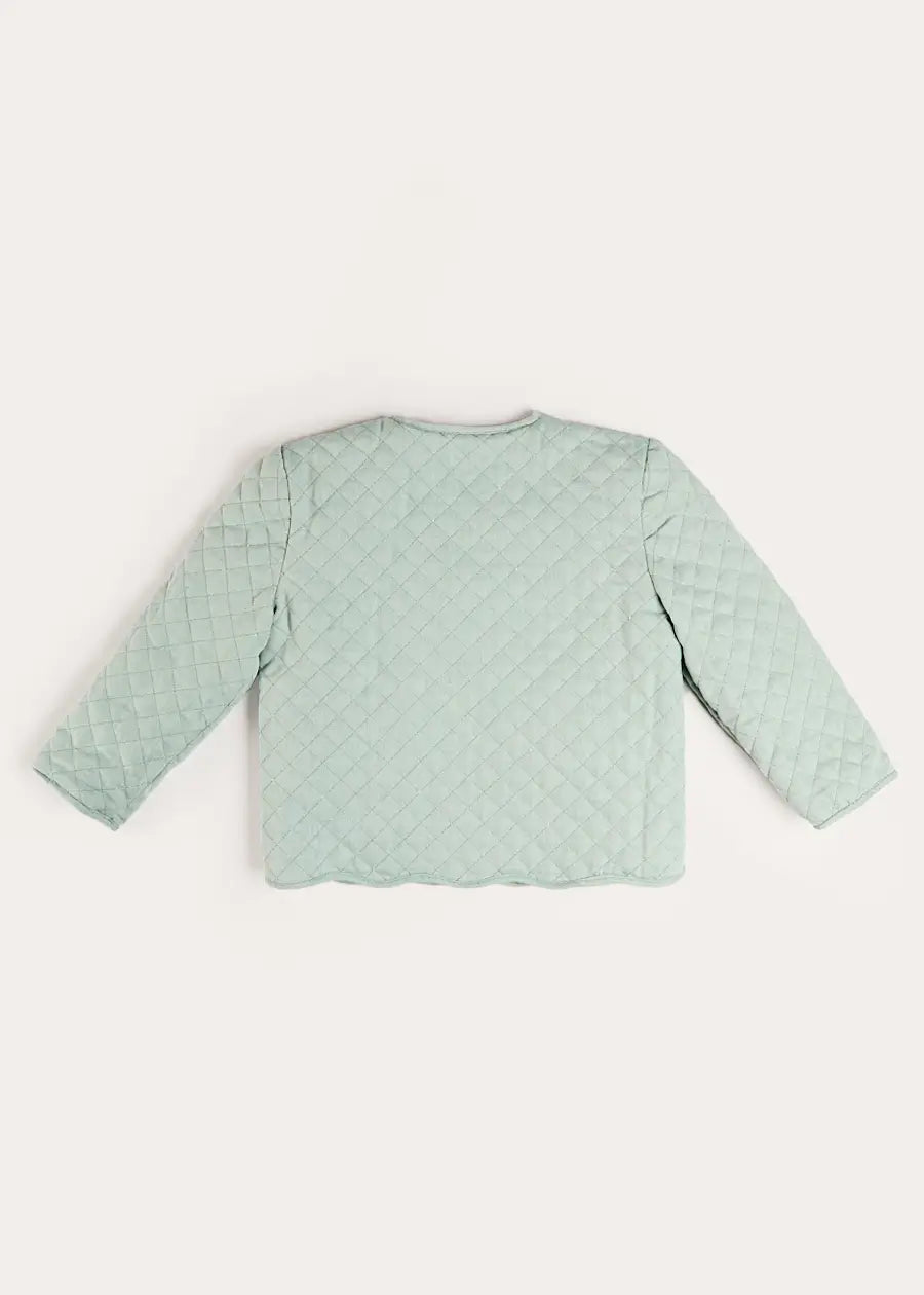 Margret Floral Reversible Quilted Jacket in Pink (4-12yrs) Coats from Pepa London