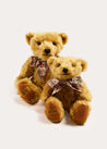 Limited-Edition Merrythought & Pepa Teddy Bear with Daphne Floral Bow Toys from Pepa London