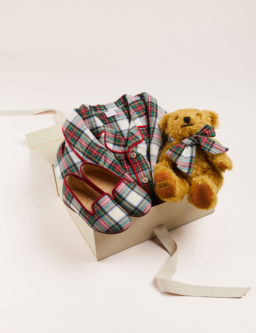 Sussex Pyjama Boy Gift Set in Red Look from Pepa London