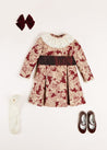 Eleanor Floral Gift Set in Burgundy Look from Pepa London