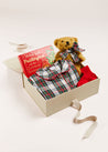 Sussex Pyjama Baby Gift Set in Red Look from Pepa London