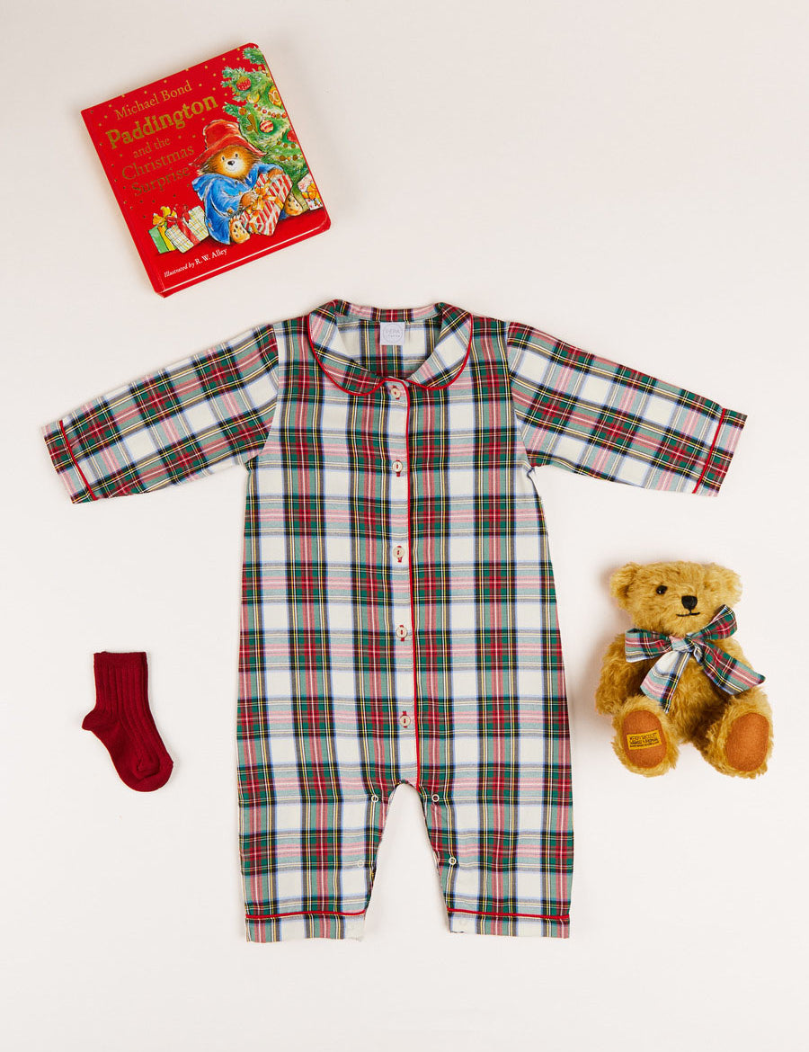 Sussex Pyjama Baby Gift Set in Red Look from Pepa London