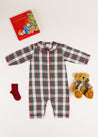 Sussex Pyjama Baby Gift Set in Red Look from Pepa London