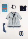 The Evelyn Floral Mariner Dress Girl Look Look  from Pepa London