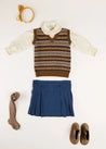 The Fair Isle Knitted Vest Girl Look Look  from Pepa London