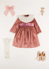 The Pink Velvet Dress Girl Look Look  from Pepa London