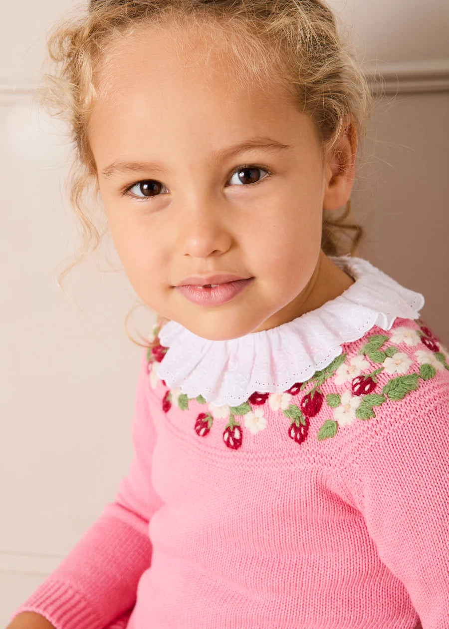 The Toddler Girl Strawberry Cardigan Look Look from Pepa London