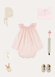 The Pink Hand Smocked Dress Newborn Look Look from Pepa London