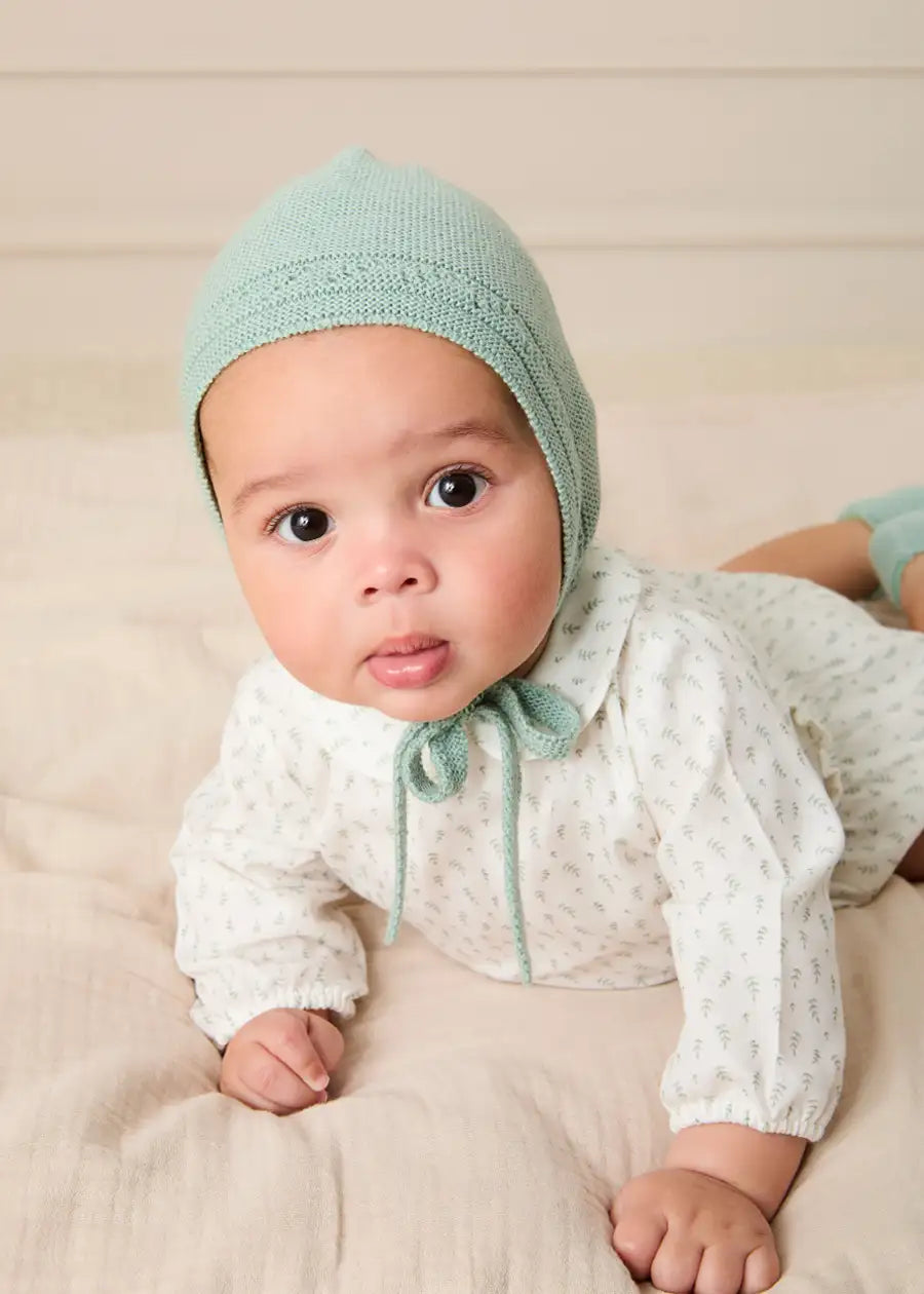 Janine Floral Peter Pan Collar Blouse in Cream (3-12mths) Blouses from Pepa London