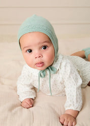 Janine Floral Peter Pan Collar Blouse in Cream (3-12mths) Blouses from Pepa London