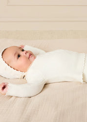 Delicate Ivory Lace Cotton Set (1-18mths) SETS from Pepa London