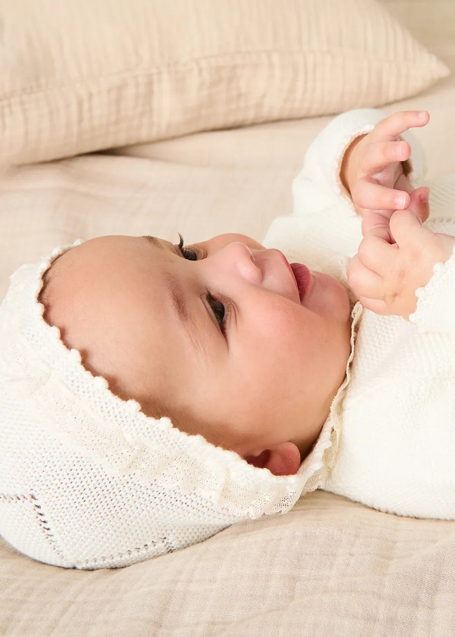 Delicate Ivory Lace Cotton Set (1-18mths) SETS from Pepa London
