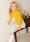 Openwork Cotton Cardigan in Mustard (12mths-10yrs) from Pepa London