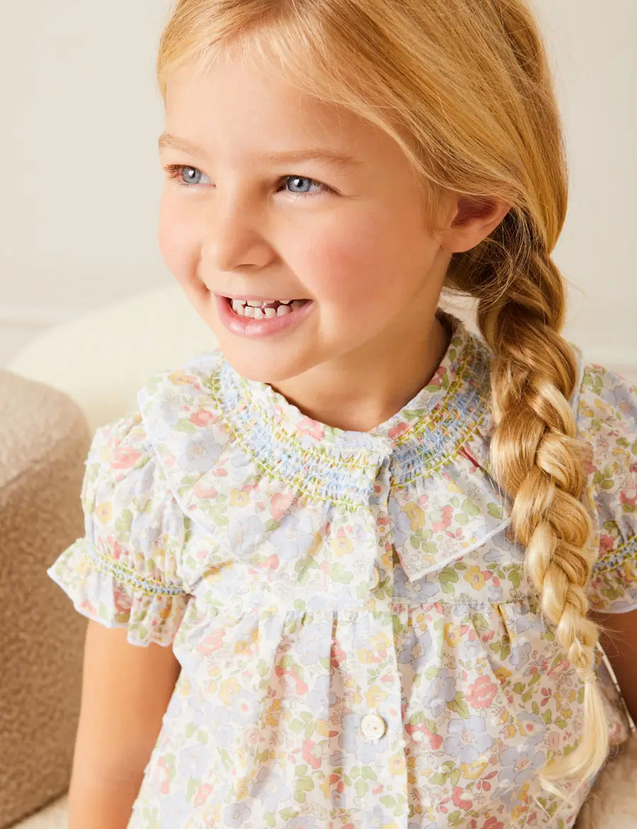 The Clara Short Sleeve Pyjamas Toddler Girl Look Look from Pepa London