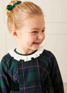 Windsor Tartan Dress in Green (12mths-10yrs) Dresses  from Pepa London