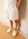 Canvas Plimsols in Cream (20-35EU) SHOES from Pepa London