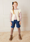 Long Line Culottes In Blue (4-10yrs) SHORTS  from Pepa London