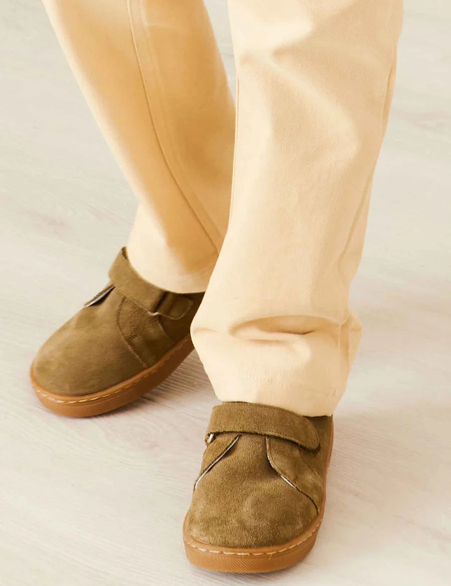 Suede Sneakers in Green (24-34EU) Shoes  from Pepa London