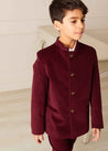 The Burgundy Velvet Jacket Boy Look Look  from Pepa London