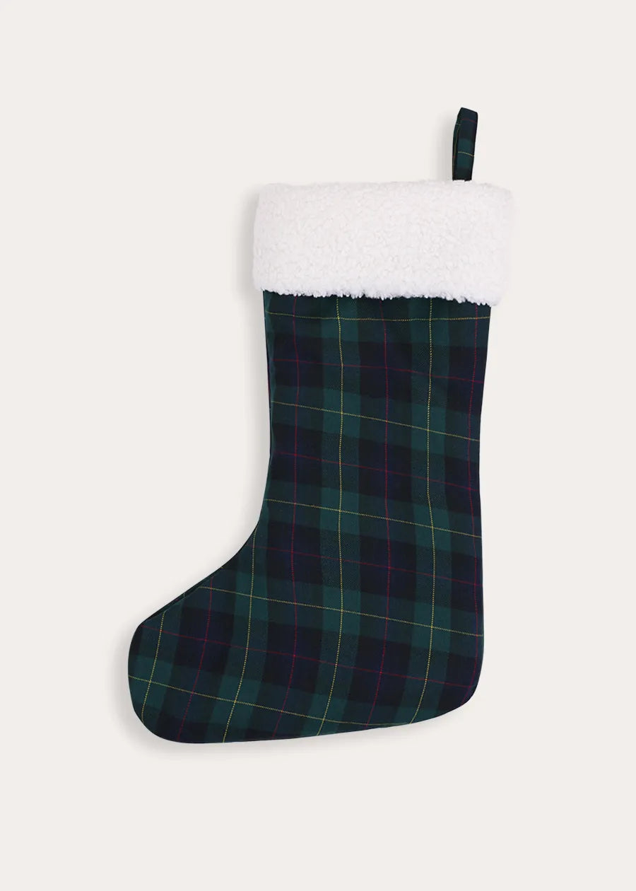 Radley Tartan Christmas Stocking in Green Accessories from Pepa London