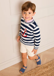 Elasticated Waist Shorts in Cream (12mths-4yrs) SHORTS from Pepa London