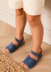 Open Toe Suede Sandals in Navy (21-30EU) Shoes from Pepa London