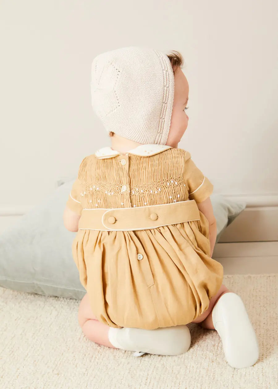 The Almond Romper Baby Boy Look Look from Pepa London