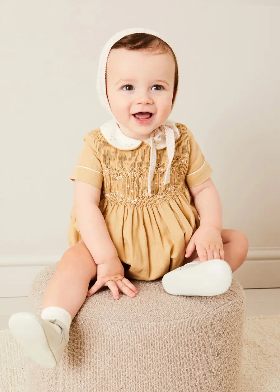 The Almond Romper Baby Boy Look Look from Pepa London