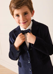Velvet Bowtie in Navy (OS) Accessories from Pepa London