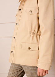 Safari Jacket With Pockets in Beige (4-10yrs) Coats from Pepa London