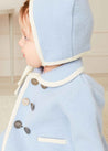 The French Blue Hand Smocked Romper Baby Boy Look Look  from Pepa London