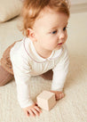 Embroidered Peter Pan Collar Long Sleeve Bodysuit in Burgundy (1mth-3yrs) Tops & Bodysuits  from Pepa London