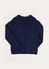 Knitted Cardigan in Navy (4-10yrs) Knitwear  from Pepa London
