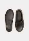 Leather Mocassins In Black (25-34EU) SHOES  from Pepa London