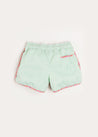 Striped Swim Shorts in Green (2-8yrs) Swimwear  from Pepa London