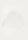 Frill Trim Long Sleeve Blouse In White (4-10yrs) BLOUSES  from Pepa London