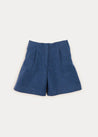 Long Line Culottes In Blue (4-10yrs) SHORTS  from Pepa London