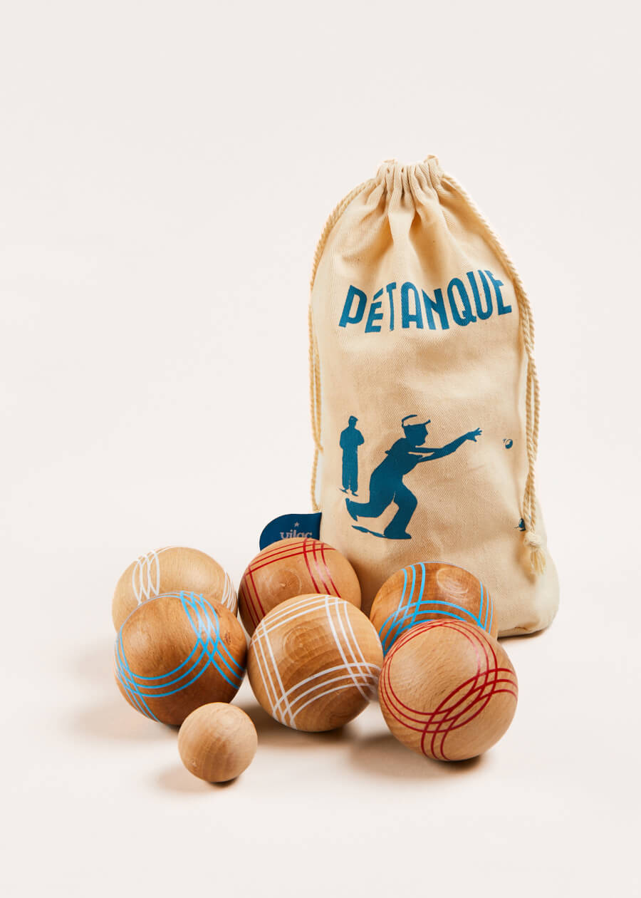Wooden Boules Set in Beige Toys  from Pepa London