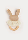 Knitted Bunny Teether in Beige Toys  from Pepa London